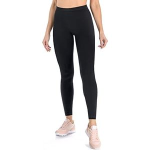 Teyli Katoenen leggings voor dames, push-up leggings, katoenen legging voor dames, fitnesslegging voor dames, sportlegging voor dames met toevoeging van lycra, zwart.