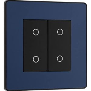 BG Electrical Evolve 2-weg dimmer 200 W mat blauw