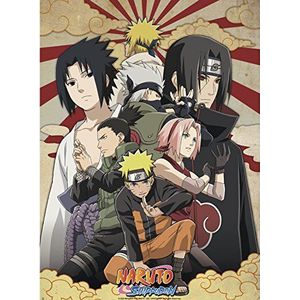 ABYstyle Naruto Shippuden Poster Shippuden groep 2 gerold gefilmd (52 x 38)