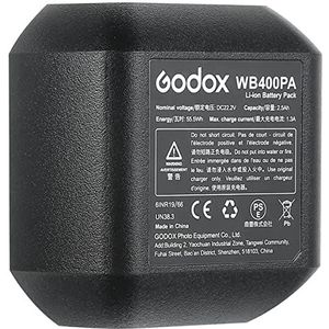 Godox AD400Pro WB400P reserveaccu compatibel met Godox AD400 Pro Studio met DC 21,6 V 2600 mAh 56,16 Wh