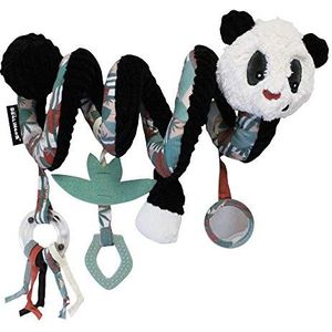 LES DEGLINGOS - Rototos activiteitenspiraal de Panda Ref 36228 – babyverzorging – speels speelgoed voor baby's – geluids- en tactiele activiteiten – 1 set – wit en zwart – ca. 40 cm uitgeschoven