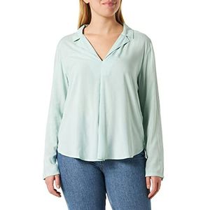 Q/S by s.Oliver Bluse, lange blouse voor dames, Blauw/Groen