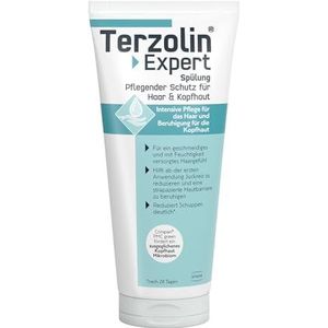 Terzolin Expert Conditioner voor haar en hoofdhuid, voedende bescherming en intensieve verzorging tegen roos, kalmeert irritatie, voor beschadigde huidbarrière, gebruik