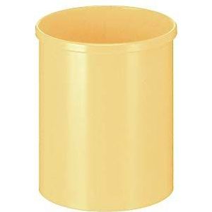 V-part Metalen prullenbak 15 liter (geel)
