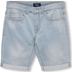 KIDS ONLY Short en jean pour garçon, Bleu jeans clair, 140
