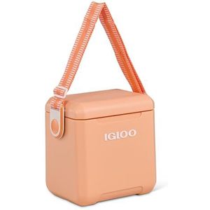 Igloo Tag Along Too Passieve koelbox, 10 liter, voor winkelen, kamperen, vrije tijd en werk, abrikoos