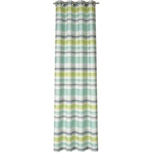 Deko Trends Gordijn met ogen, polyester, 245 x 137 cm, mintgroen