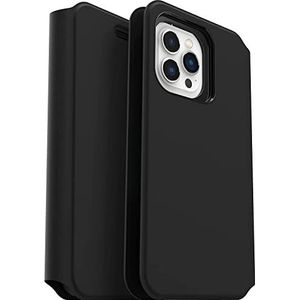 OtterBox Voor Apple iPhone 13 Pro Max, schokbestendig, zacht en glad gevoel, Strada Via-serie, zwart