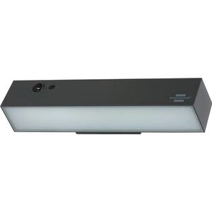 Brennenstuhl Led-spot op zonne-energie 1000 Cubus/led-wandlamp voor buiten met bewegingsmelder (IP54, 1000 lm, 4 verschillende verlichtingsmodi, schemeringssensor, accu inbegrepen)