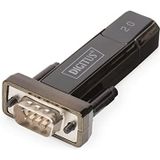 DIGITUS USB naar seriële adapter RS232 converter USB 2.0 type-A naar DSUB 9M FTDI chipset 80cm verlengkabel