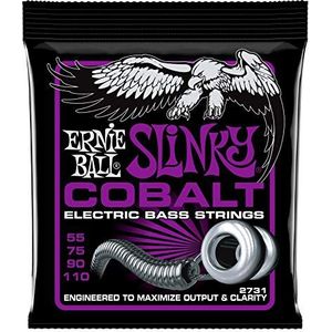 Ernie Ball Power Slinky kobalt snaren voor e-bas, dikte 55-110
