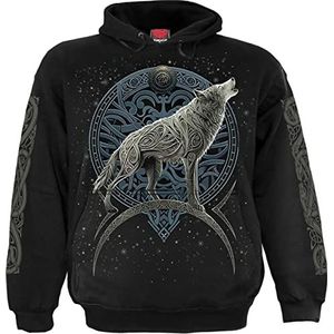 Spiral M451 Sweatshirt met capuchon voor heren, 1 stuk, zwart.