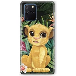 Originele en officieel gelicentieerde Disney The Lion King beschermhoes voor Samsung S10 Lite/A91, perfect aangepast aan de vorm van de smartphone, siliconen case