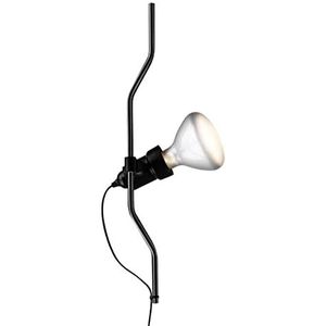 Flos Parentesi F5700030 lampkop met dimmer van elastomeer en staal, 150 W, hoogte 58 cm, zwart