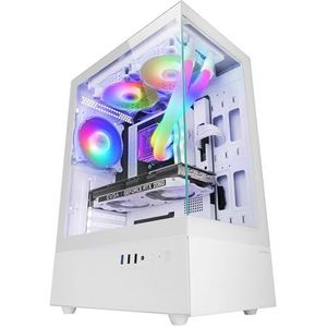 Mars Gaming MC-XO Semitorre ATX Doble Crystal Templado Frgb 120 mm Doble Cámara Wit