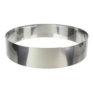 LILY COOK KP5350 bakframe, rond, roestvrij staal, zilverkleurig, 3 stuks: diameter 26 cm, diameter 23 cm, diameter 20,5 cm