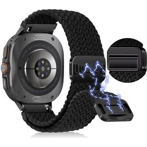 KoGiio Armband compatibel met Samsung Galaxy Watch Ultra, nylon gevlochten magnetische gesp, reservebandjes met magnetische gesp, compatibel met Samsung Galaxy Watch Ultra