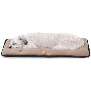 Ferplast Hondenkussen, klein hondenbed, dubbelzijdig, krasbestendige en waterdichte stof, warme microvezel, machinewasbaar op 30 graden, hondenmatras, 57 x 38 x 3,5 cm