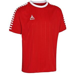 Select Player Shirt S/S Argentina Shirt Unisex, rood en wit.