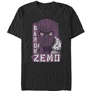 Marvel Unisex Falcon and The Winter Soldier-Named Zemo Organic, zwart, XXL, SCHWARZ