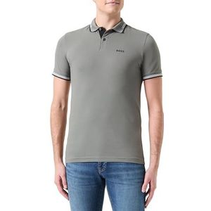 BOSS Paul poloshirt heren, Lichtgrijs/pastel 55