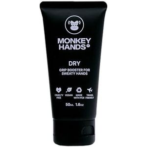 Monkeyhands Dry Grip Booster | Magnésite liquide innovant pour mains sèches | Overgrip multifonction pour Padel, Tennis, Golf, Ping Pong, Escalade | Haute Performance | Ami De La Cuir, Vegan | 50 ml