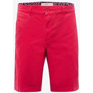 BRAX Klassieke Bari Cotton Gab Sport Chino Bermuda Shorts voor heren, watermeloenrood, 34 W/32 L, Watermeloen rood