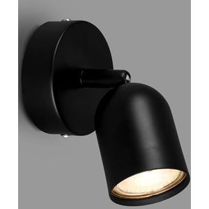 Briloner Leeslamp, wandlamp voor binnen, lamp, wandlamp binnen, draaibaar, woonkamerlamp, metaal, zwart