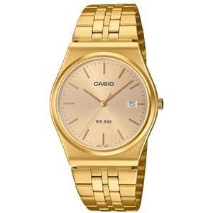 Casio MTP-B145D-4AVEF dameshorloge, staal, 35 mm, zilverkleurig, Goud, Armband