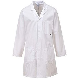 Portwest Standaard jas, kleur: wit, maat XS C852WHRXS, Wit