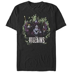 Disney Villains-Children of Mayhem Organic T-shirt met korte mouwen, zwart, XXL, uniseks, zwart, XXL, zwart.