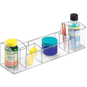 InterDesign 43030EU Apotheek 12 inch + organizer met meerdere niveaus, transparant