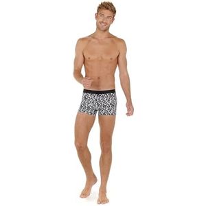 HOM Boxer Chess Sous-vêtements pour hommes, Imprimé Echecs Noir Et Blanc, XXL