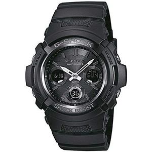 Casio Horloge AWG-M100B-1AER, Zwart, diameter 46mm