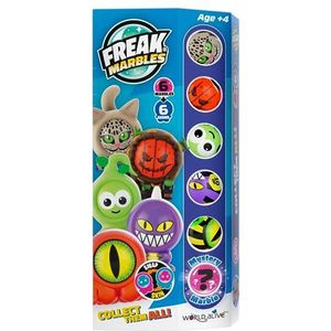 Freak Marbles Marbles & Skins set van 6 - blauw