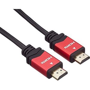 PremiumCord 4K HDMI-kabel High Speed 1 m, compatibel met 4K video 2160p, Full HD 1080p, Deep Color, 3D, ARC, HDR, 10,2 Gbps, vergulde stekker, zwart, kphdmg1