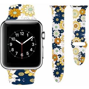 Vozehui Horlogeband compatibel met Apple Watch voor dames en heren, 38 mm, 40 mm, 41 mm, reservearmband van zachte siliconen, luipaardprint, sportarmband, compatibel met