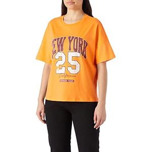 Koton T-shirt met korte mouwen dames, oranje (229)