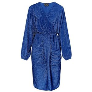 NAEMI Robe de soirée pour femme avec fil brillant 19229639-NA01, bleu roi, taille L, Robe de soirée avec fil brillant, L
