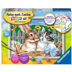 Ravensburger Schilderen op nummer 28477 - Putzige vrienden - kinderen vanaf 9 jaar