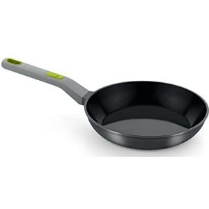 BRA Life Braadpan, 18 cm, van 100% gerecycled gegoten aluminium, anti-aanbaklaag, versterkt keramiek, PFOA-vrij, PTFE-vrij, geschikt voor alle warmtebronnen en inductie