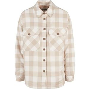 Urban Classics - Flanell Padded Overshirt Blouse - Creme