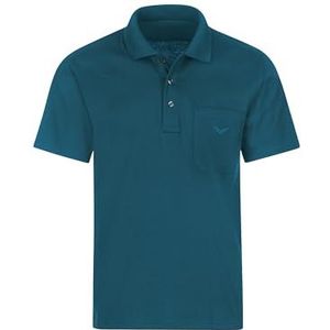 trigema Polo pour homme avec poche poitrine, pétrole, M