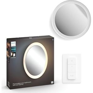 Philips White Ambiance ADORE Spiegellamp voor badkamer, GM, Bluetooth, 1 x 40 W, wit (afstandsbediening meegeleverd), compatibel met Alexa, Google Assistant en Apple Homekit