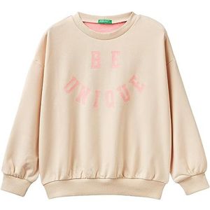 United Colors of Benetton Shirt G/C M/L 32n4c10du trainingspak voor meisjes (1 stuk), Bianco Panna 1j4