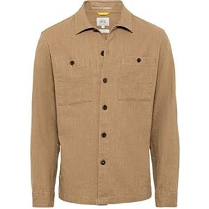 camel active heren hemd, hout, s, Hout