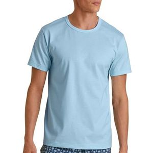 CALIDA T-shirt RMX Sleep Journey pour homme, Bleu cascade, 48-50