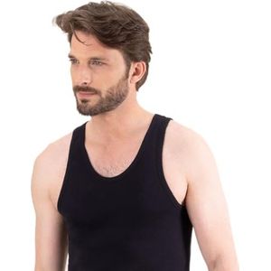 EMINENCE - Tanktop - Les Classiques - heren - 100% hypoallergeen katoen, Zwart 0007