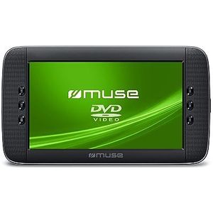 Muse M-1028CVB Draagbare DVD-speler met groot scherm, ondersteunt DVD, DVD-R/RW, CD, CD-R/RW. Compatibel met MP3, JPEG en Xvid. 10,1"" TFT LCD-scherm met helderheidsregeling.