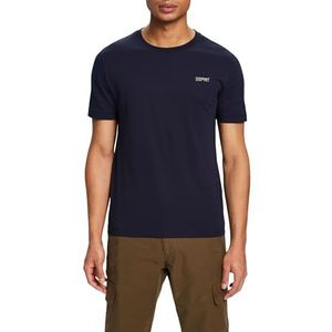 ESPRIT 014ee2k308 T-shirt voor heren, 400/Navy Blauw